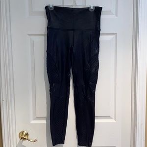 Spanx leather-look high waisted motto leggings